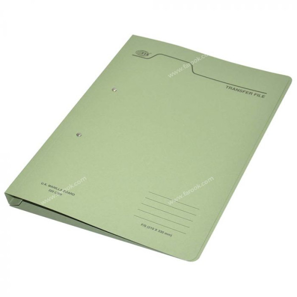 FIS SPRING FILE F/S 320GSM GREEN FSFF4EGR 50 PCS