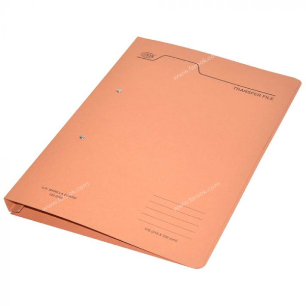 FIS SPRING FILE F/S 320GSM ORANGE FSFF4EPI 50 PCS