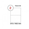 FIS FSLA14-100 A4 MULTIPURPOSE WHITE LABEL 105X42.40MM