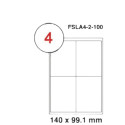 FIS FSLA2-2-100 A4 MULTIPURPOSE WHITE LABEL 140 x 99.1 MM