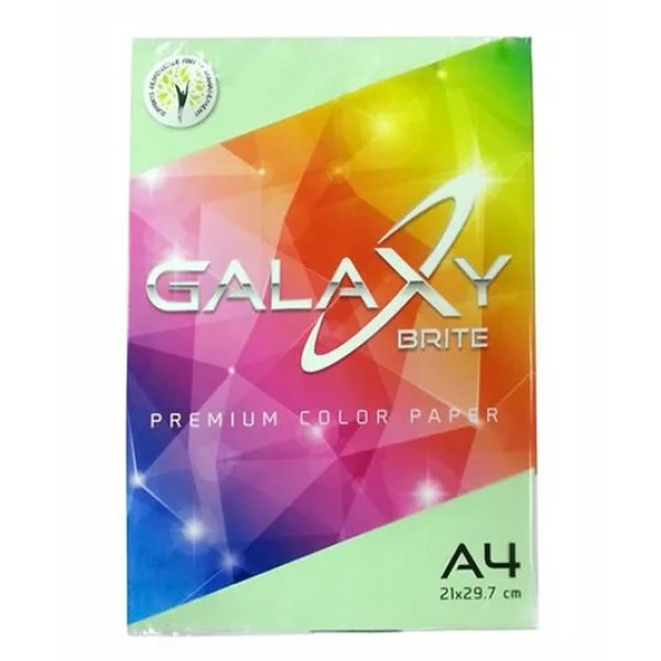 GALAXY BRITE PREMIUM COLOR PAPER A4 80GSM 500 SHEETS PER REAM,GREEN