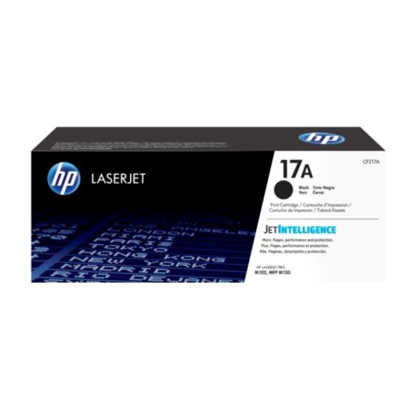 HP 17A LASERJET TONER CARTRIDGE BLACK CF217A 1600 PAGES