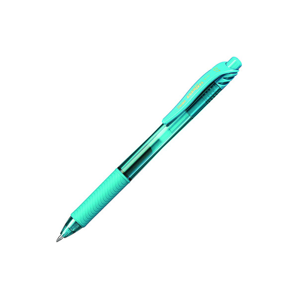 PENTEL ENERGELX RETRACTABLE GEL ROLLERPEN 0.7MM PE-BL107-S3H TURQUOISE BLUE 12 PCS