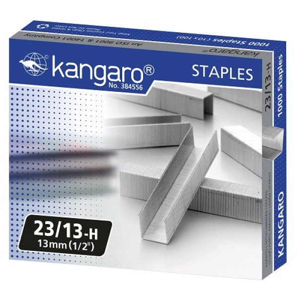 KANGARO STAPLER PINS 23/13-H STAPLES 13MM (1/2")1X1000