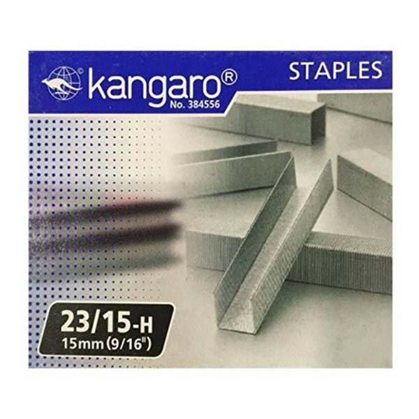 KANGARO STAPLER PINS 23/15-H STAPLES 15MM (9/16")1X1000