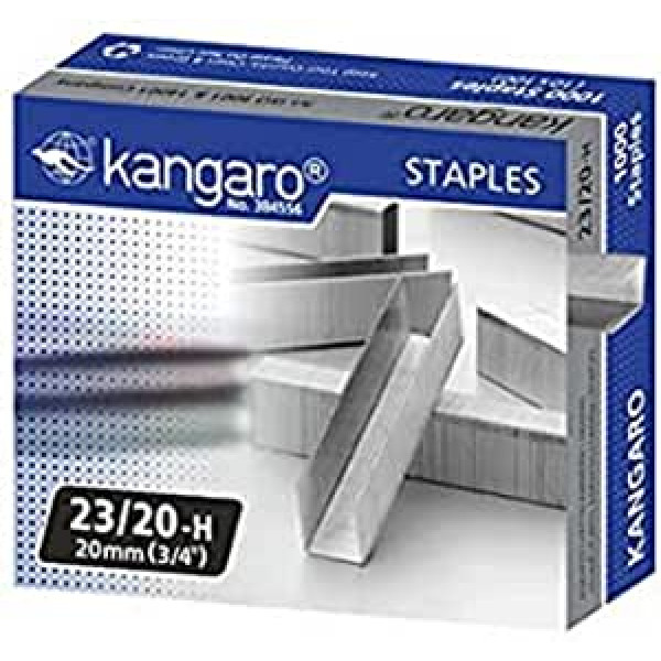 KANGARO STAPLER PINS 23/20-H STAPLES  20MM (3/4")1X1000