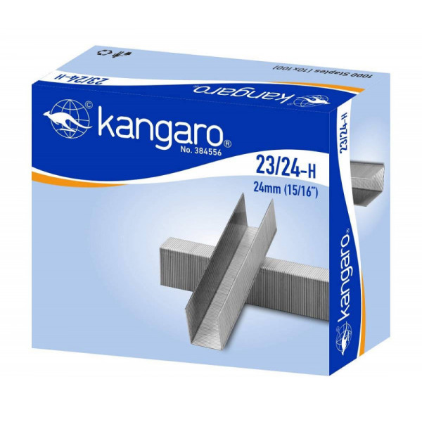 KANGARO STAPLER PINS 23/24-H STAPLES 24MM (15/16")1X1000