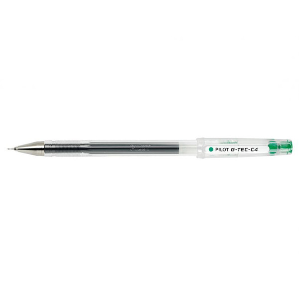 PILOT G-TEC-C4 MICRO FINE POINT 0.4MM GREEN PEN,PACK OF 12 PIECES