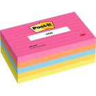 POST-IT 3M 635 5AN (76X127MM) 3"X5" STICKY NOTE LINED NEON COLORS, PACKET OF 5 PCS