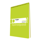 PROMATE 100% RECYCLED SPIRAL PAD A5 100 PAGES ASSORTED COLORS