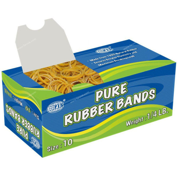 FIS PURE RUBBER BANDS 10 SIZE 1/4 LB