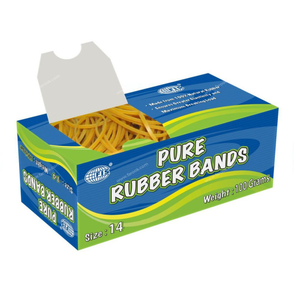 FIS PURE RUBBER BANDS 14 SIZE 100 GRAMS