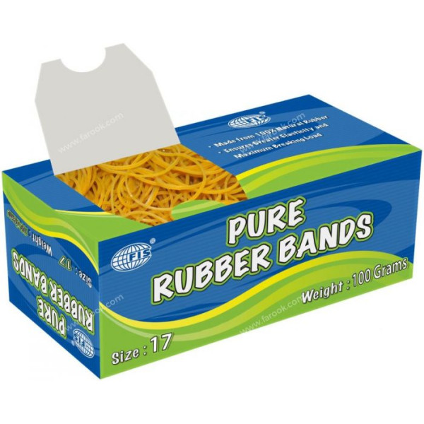 FIS PURE RUBBER BANDS 17 SIZE 100 GRAMS