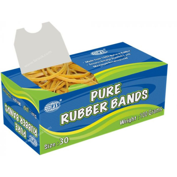 FIS PURE RUBBER BANDS 30 SIZE 100 GRAMS