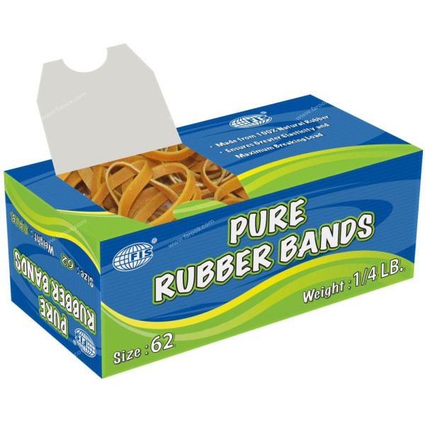 FIS PURE RUBBER BANDS 62 SIZE 1/4 LB