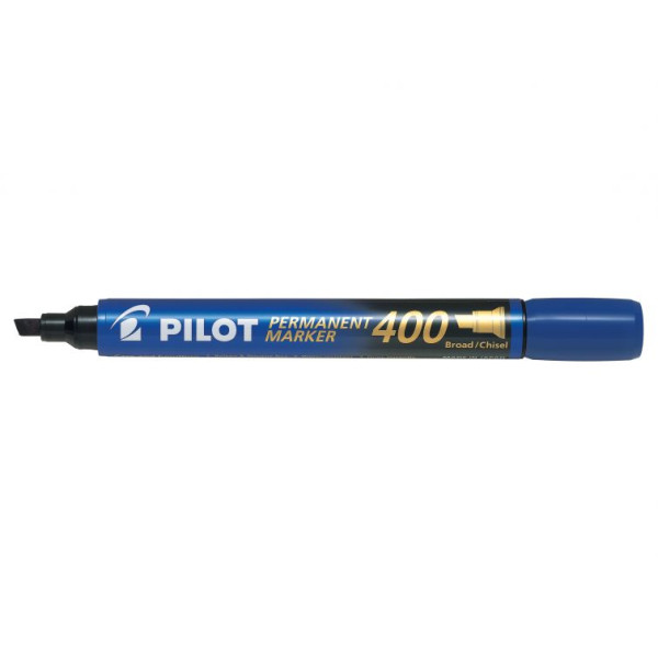 PILOT PERMANENT MARKER SCA-400 BLUE BROAD/CHISEL, BOX OF 12 PCS 