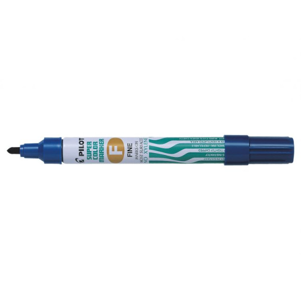 PILOT PERMANENT MARKER SCA -F BLUE BULLET TIP, BOX OF 12 PCS