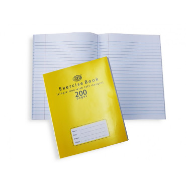 FIS EXERCISE NOTEBOOK 200 PAGES 5MM SQUARE FSEBSQ05200N,6 PIECES