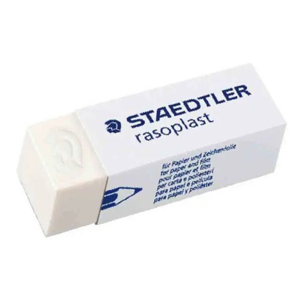 STAEDTLER RASOPLAST PENCIL ERASER PVC FREE ERASER 526 B30