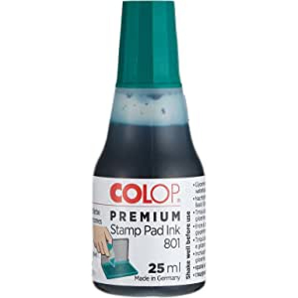 COLOP STAMP PAD REFILL INK 801 GREEN,25 ML